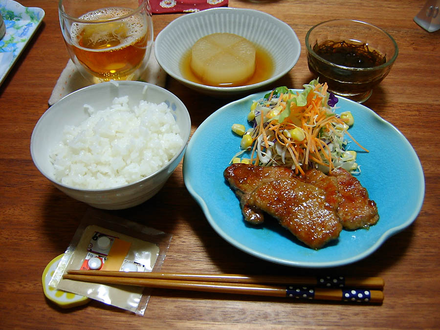 豚ヒレの甘酢照り焼き