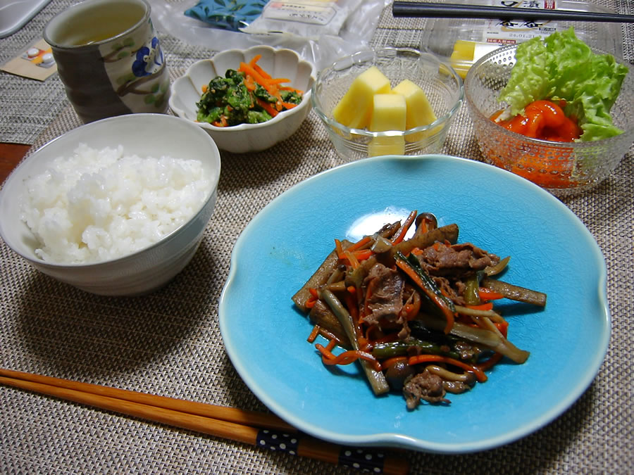 きのこと牛肉のきんぴら