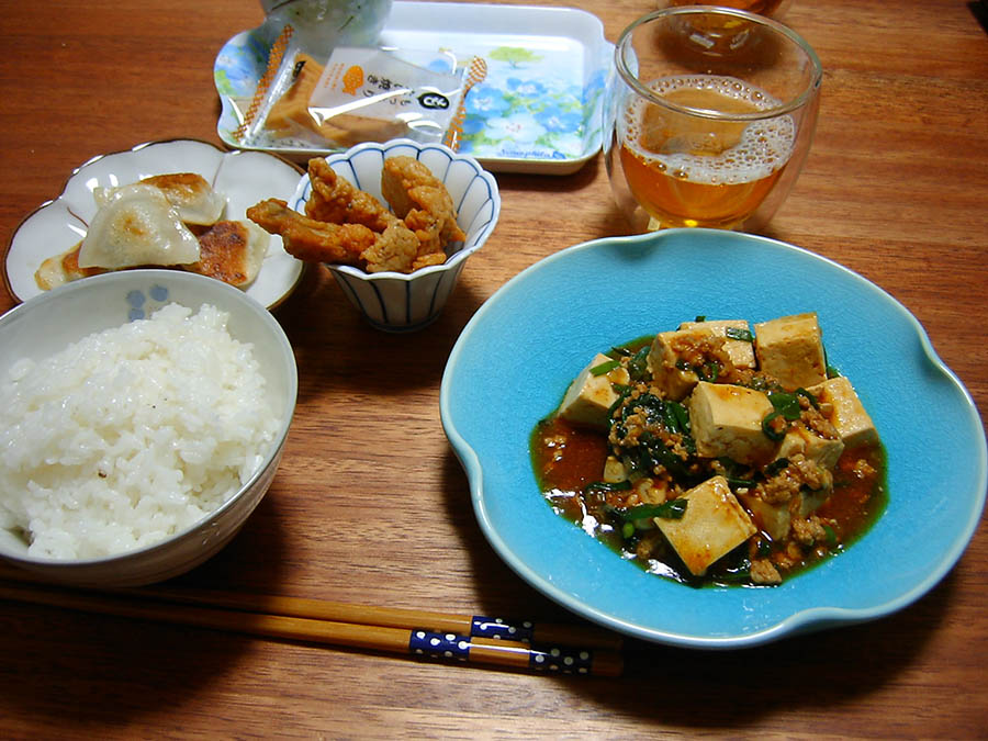 あらびきミンチのマーボ豆腐