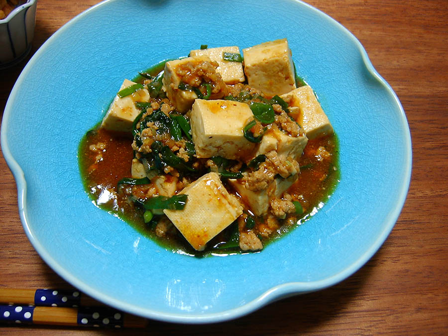 あらびきミンチのマーボ豆腐