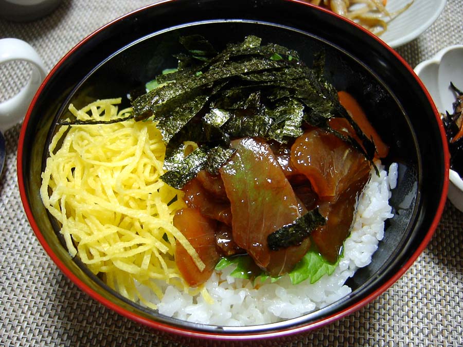 みそ串カツとチキン照り焼き