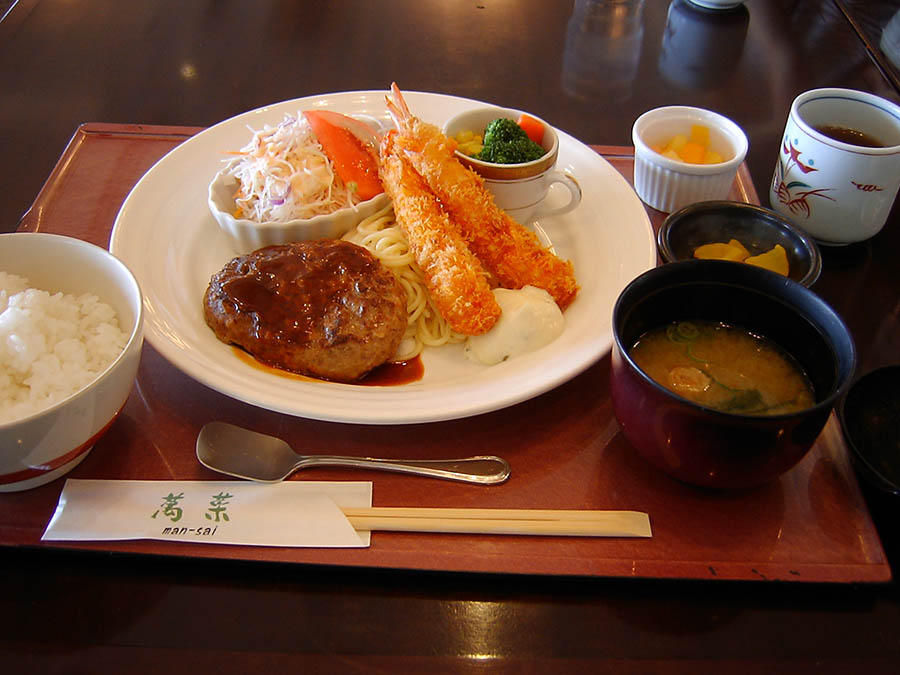 人間ドックのお食事券で昼食