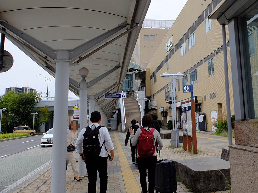 バスで長野駅へ