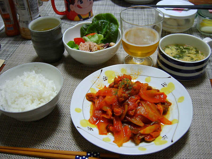 鶏肉のトマトソース煮