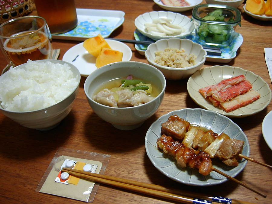 鳴門金時と鶏肉の白だし煮