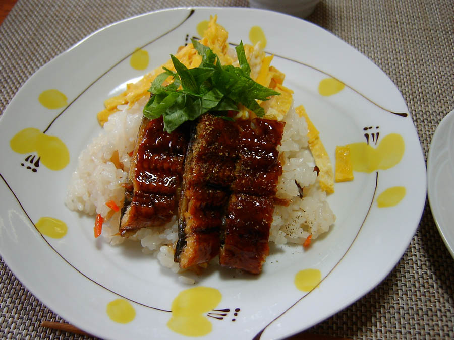 ちらし寿司と焼き餃子