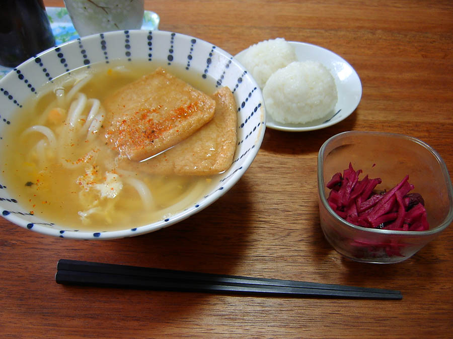 きつね玉子うどん